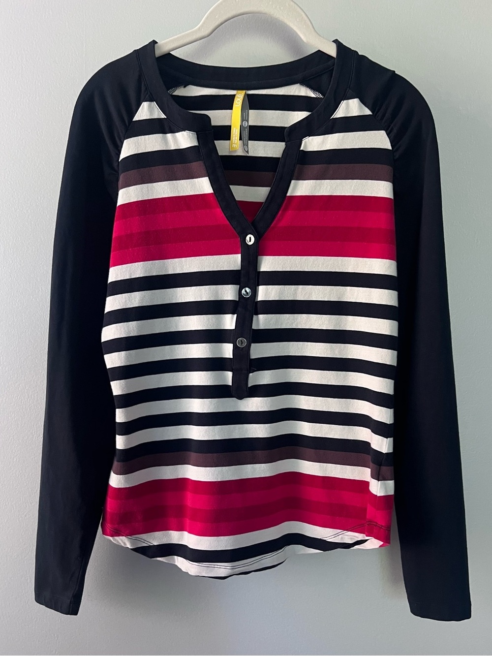 Lolë Striped Henley Top